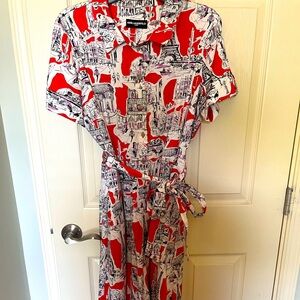 KARL LAGERFELD PARIS women’s shirt dress.  Size 12.